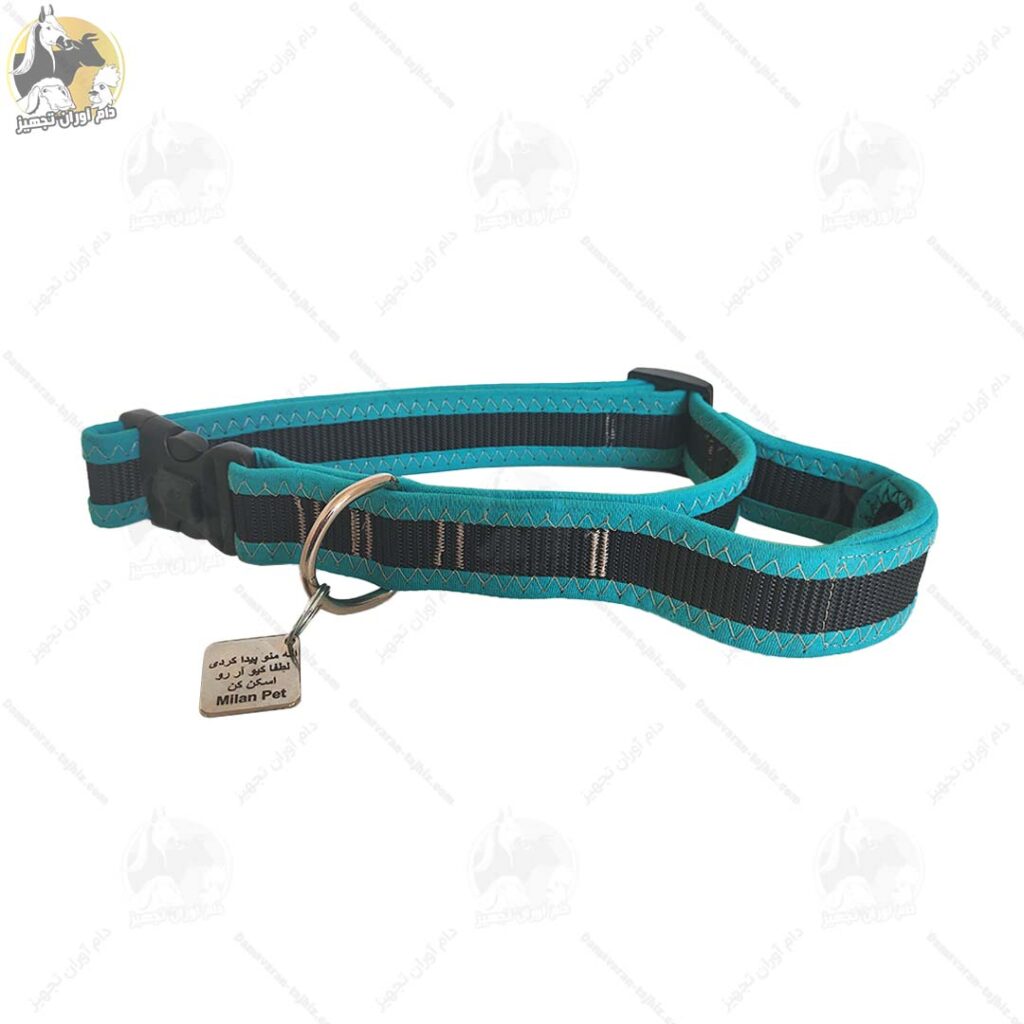 قلاده گردنی میلان پت همراه با پلاک QR کد