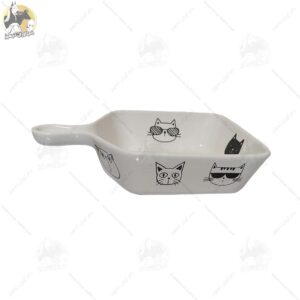 ظرف غذای سرامیکی دسته دار