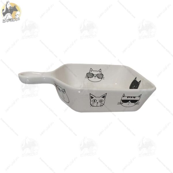 ظرف غذای سرامیکی دسته دار