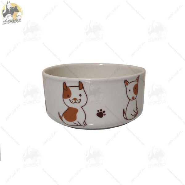 ظرف غذای سرامیکی سگ سایز متوسط